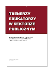 okładka publikacji - górna część na bordowym tle tytuł publikacji, dolna część na białym tle podtytuł